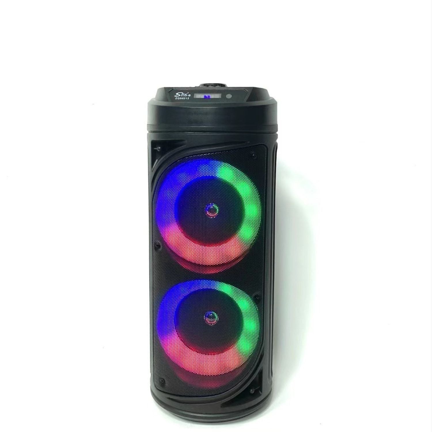 Boxa karaoke portabila Bluetooth cu microfon wireless, lumini LED RGB, 8 inch, ideala pentru petreceri si evenimente