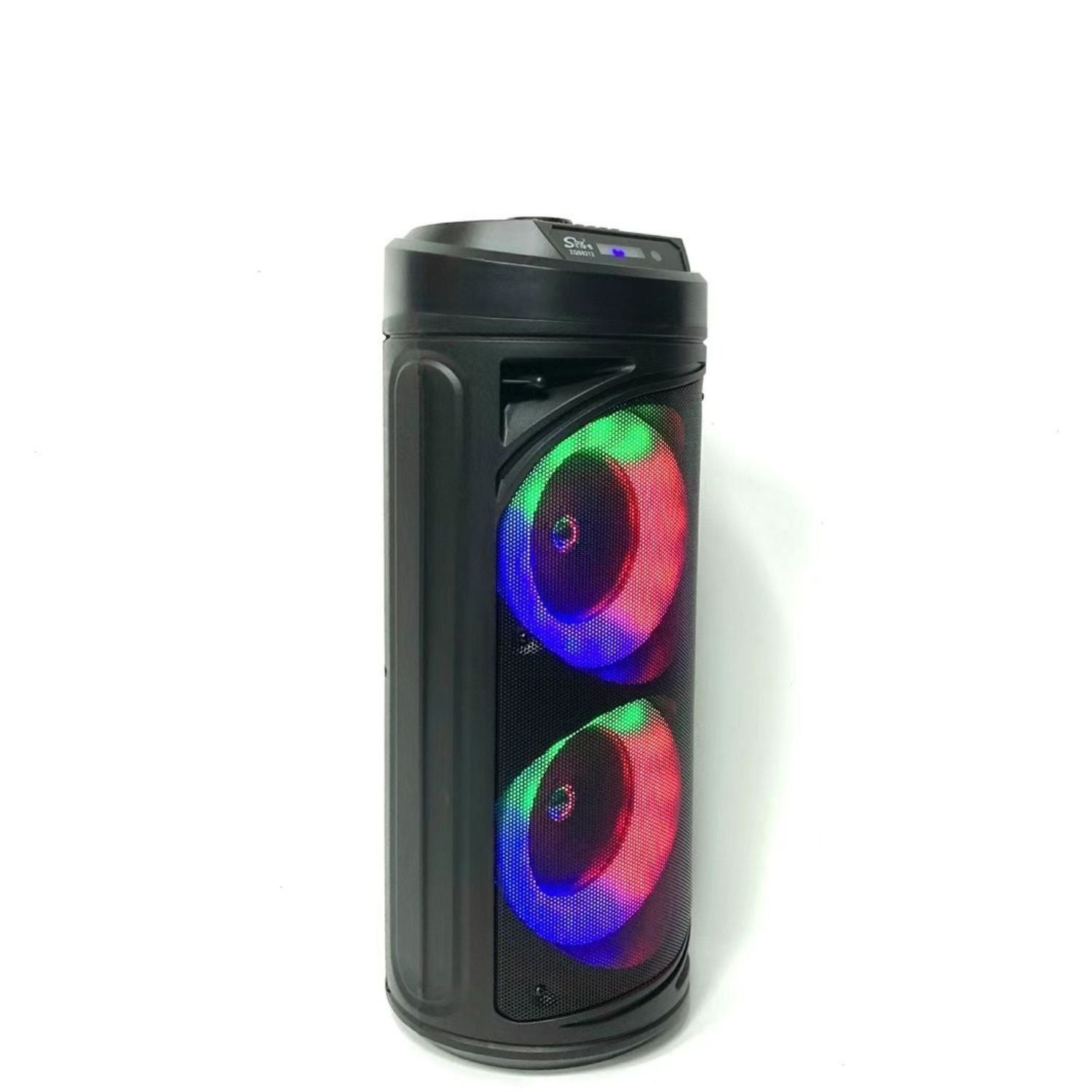 Boxa karaoke portabila Bluetooth cu microfon wireless, lumini LED RGB, 8 inch, ideala pentru petreceri si evenimente