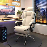Scaun Ergonomic Directorial cu Suport Picioare Rabatabil Piele Ecologica - detaliu produs