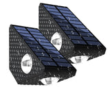 Set 2 Lampi Solare Decorative de Perete Lumina 3 Directii Multicolor Alb Rece Alb Cald - detaliu produs