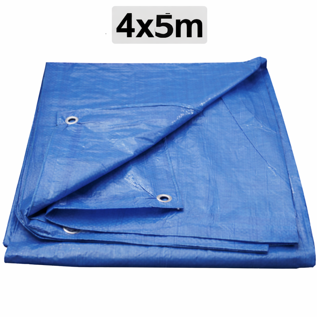 Prelata impermeabila cu inele, 150gr/m2, albastru