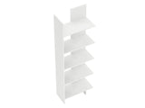 Raft Biblioteca Asimetric 5 Polite MDF Negru Decorativ Perete - detaliu produs
