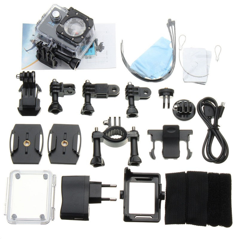 RESIGILAT - Camera Sport ActionCam UltraHD 4K @ 30fps WiFi 16.0MP Black Pachet Complet Cu Accesorii