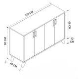 Cabinet Gamze (Sapphire - White) - detaliu produs