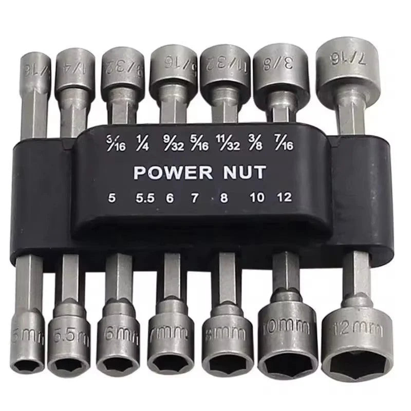 Set Profesional 14 Biti Tubulari Hexagonali pentru Surubelnite Electrice si Pneumatice - detaliu produs
