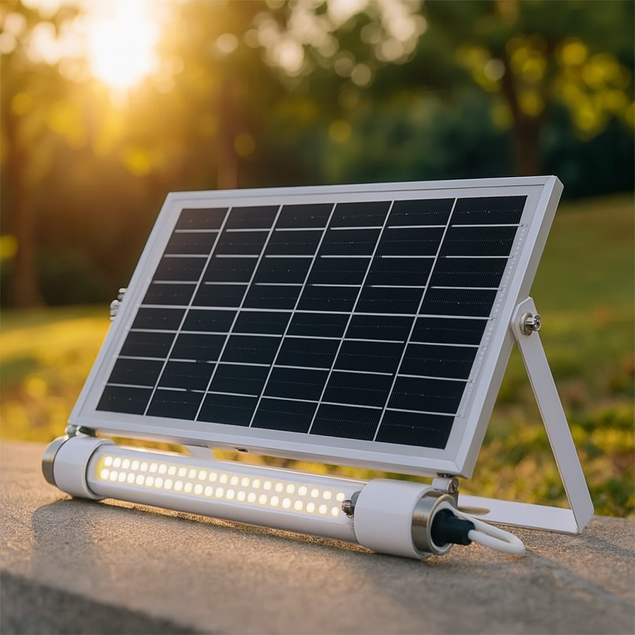 Lampa solara tip neon, Led 36W lumina rece cu panou solar, lungime Tub, 26 cm