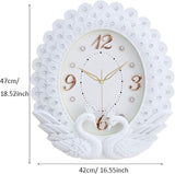 Ceas de Perete Paun Lumora Design Clasic Cifre Aurii Diametru 30cm - imagine principala