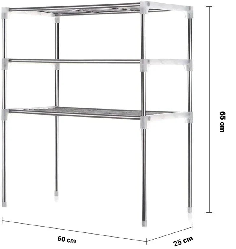 Etajera tip raft multifunctional pentru bucatarie sau baie 60x65x24cm