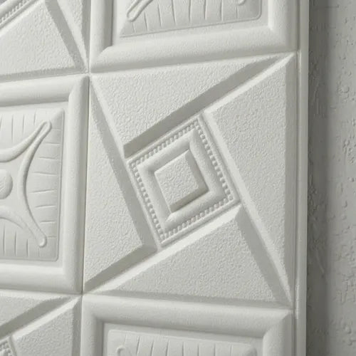Tapet 3D model geometric în relief auto-adeziv pentru interior, 70 x 77 cm - detaliu produs