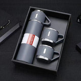 Set Cadou Termos 500ml cu 3 Cesti Inox Perete Dublu Pastreaza Bauturi Calde Reci 12 Ore Etans - detaliu produs