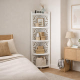Raft Colt 4 Nivele Organizare Spatiala Design Modern Alb - detaliu produs