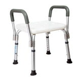 Scaun de Dus Multifunctional Polietilena Sezut Antiderapant Manere Detasabile Inaltime Ajustabila 37.5-49.5cm - detaliu produs