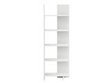 Raft Biblioteca Asimetric 5 Polite MDF Negru Decorativ Perete - detaliu produs