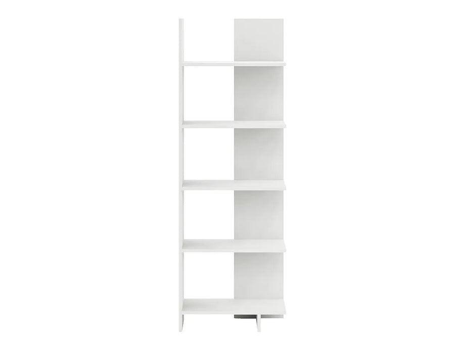 Raft Biblioteca Asimetric 5 Polite MDF Negru Decorativ Perete - detaliu produs