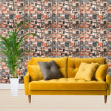 Tapet Autoadeziv 3D Mozaic Multicolor 70x77 cm Design Modern Usor de Montat - detaliu produs