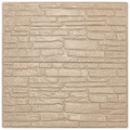 Tapet decorativ 3D auriu, model piatră – 70 × 77 cm