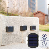 Set 2 Lampi Solare de Perete cu Iluminare Sus si Jos 8 LED-uri Alb Rece - imagine principala