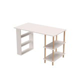 RESIGILAT - Birou de studiu cu raft dublu, MDF si lemn masiv, 120x60 cm
