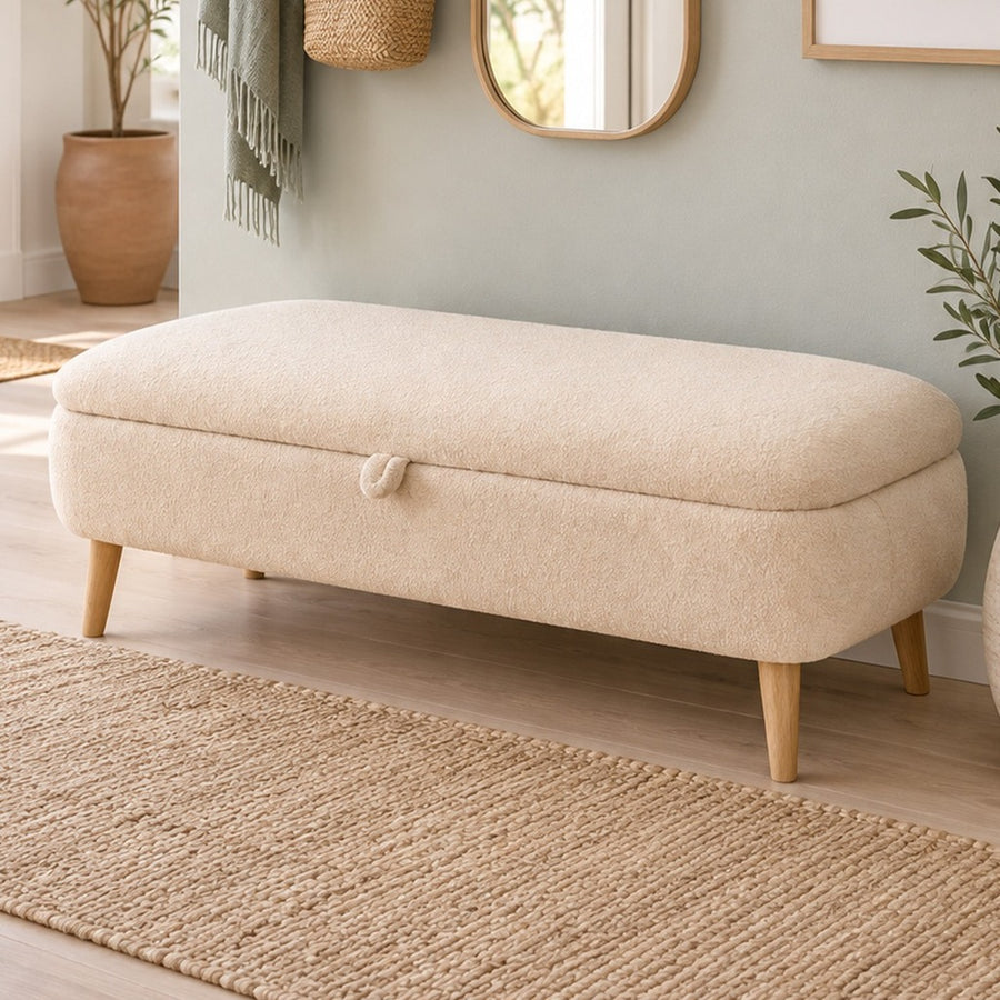 RENA OTTOMAN STORAGE BENCH (WITH STORAGE) - imagine principala