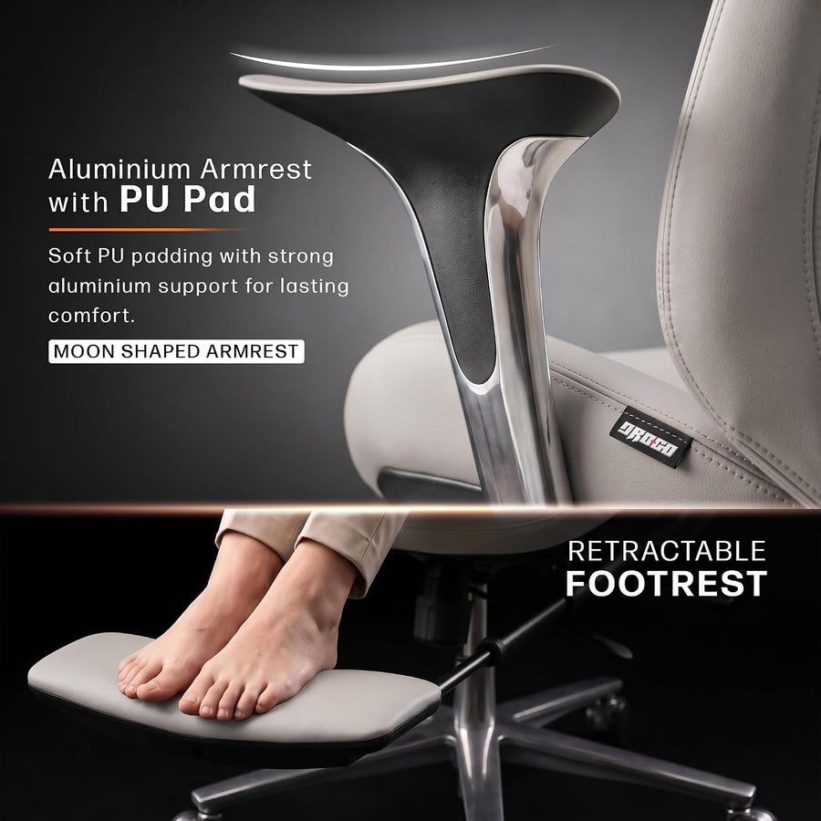 Scaun Gaming Ergonomic cu Spatar Inalt si Suport Lombar Ajustabil - detaliu produs