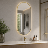 Oglindă LED cu iluminare, funcție touch, dezaburire și lumină reglabilă – 35 x 70 x 3,2 cm - detaliu produs