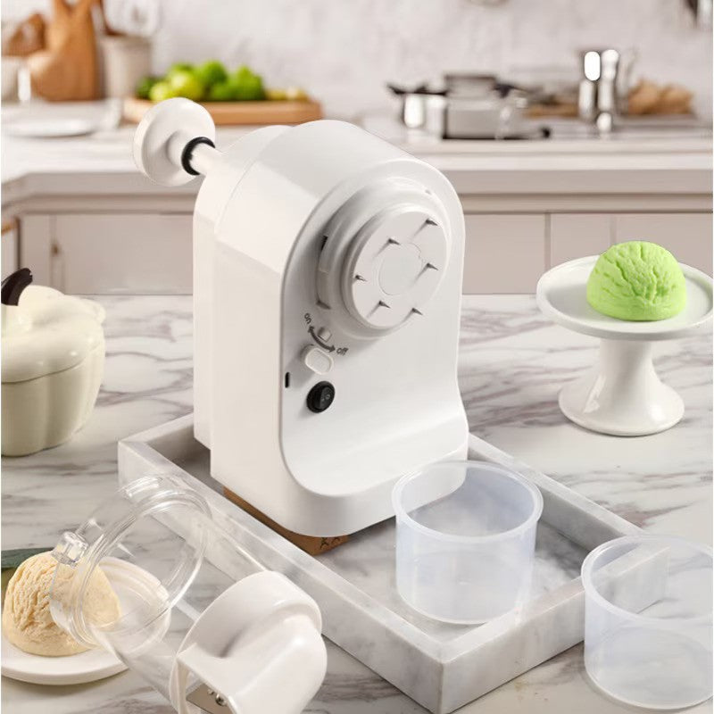Concasor electric de gheata, 20W, lama din otel inoxidabil, detasabila pentru curatare, incarcare USB, 130x115x180mm, alb