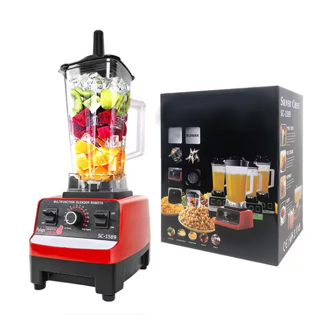 RESIGILAT - Blender Profesional de bucatarie 2 in 1, 2.5L, motor din cupru, 15 viteze, 4500W