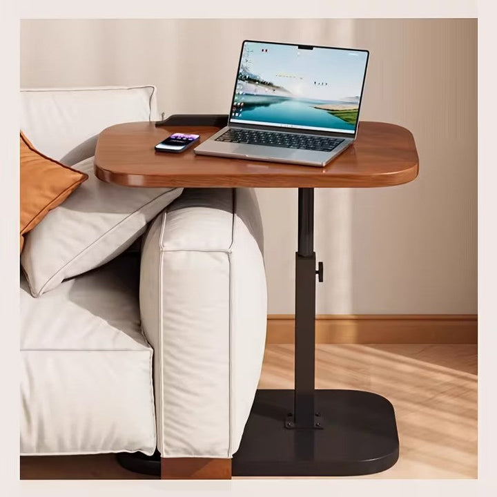 Masa multifunctionala cu blat rotativ din lemn 40x30 cm cu cadru metalic Inaltime reglabila pana la 80 cm