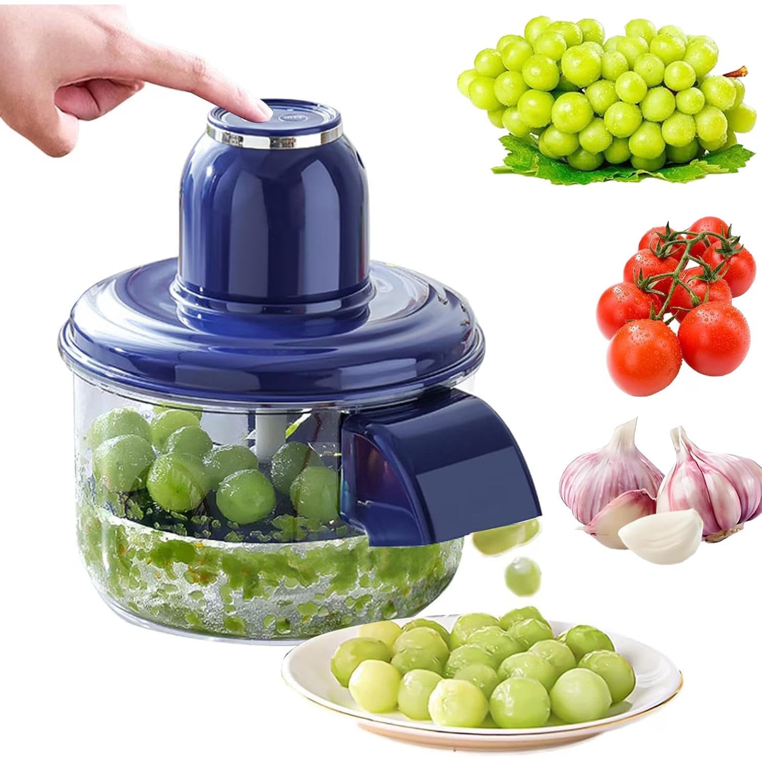 Masina automata de curatat struguri, usturoi si rosii cherry, instrument de indepartare a pielii pentru fructe mici