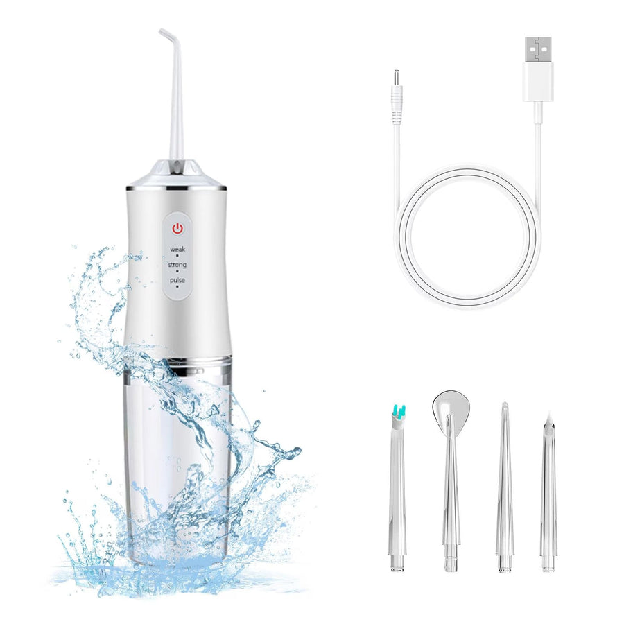 Irigator bucal electric, 1600 pulsatii/min, 5 programe, 300 ml, 4 Duze incluse,
