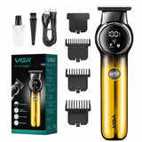 VGR V-989 Aparat de Contur Profesional Lama Ceramica T-Blade Display LED Auriu - detaliu produs