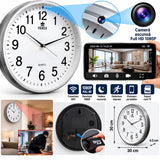 Ceas de Perete cu Camera Spion Wireless Alb 1080p Detectie Miscare - detaliu produs