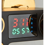 Coloana Dus Termostatica Premium Negru Auriu Afisaj Digital LED 28x19 cm - detaliu produs