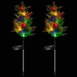 Set 2 x Copac Solar Model Tuia 70 Ramuri 80cm cu LED Multicolor Panou Solar - detaliu produs