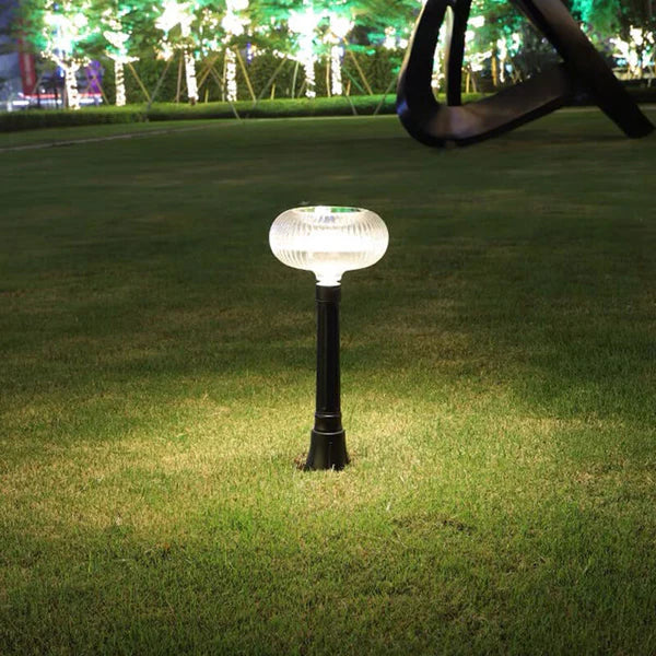Lampa Solara LED Cilindrica Moderna Aluminiu PC Lumina Gradina Exterior 90lm - detaliu produs