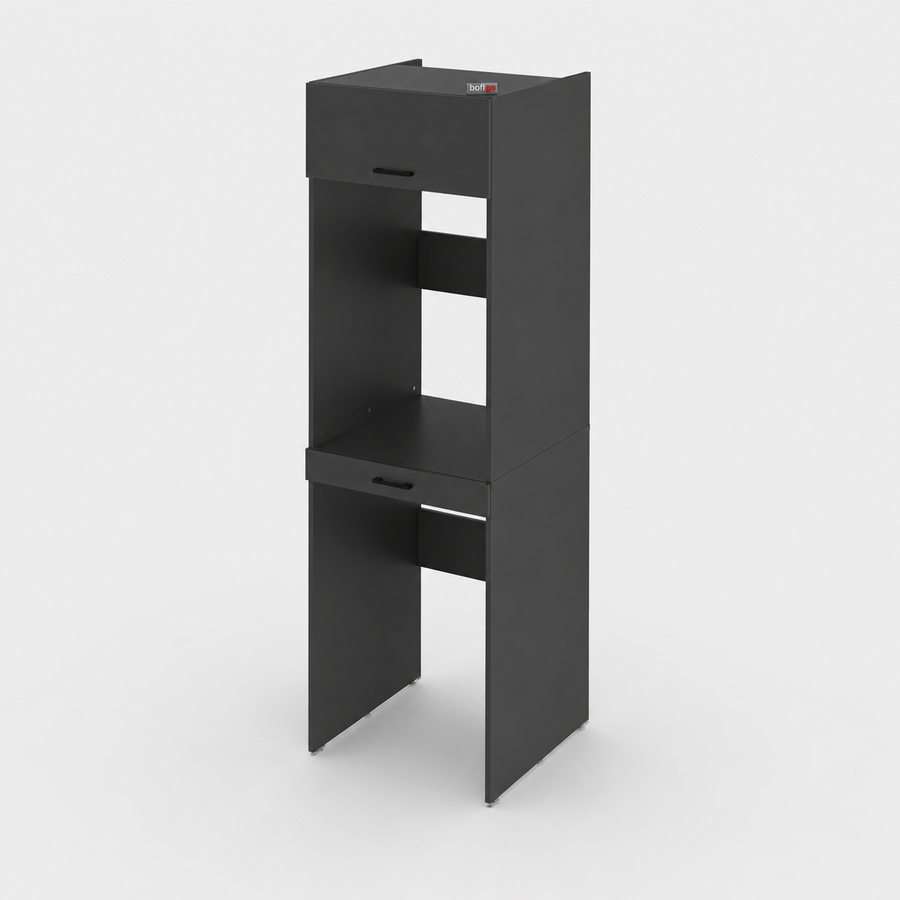 Dulap pentru masina de spalat si uscator, cu rafturi, 67 x 68,8 x 215,4 cm