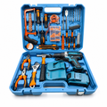 Trusa Unelte Completa cu Bormasina Electrica 24V Impact 119 Piese 2 Acumulatori