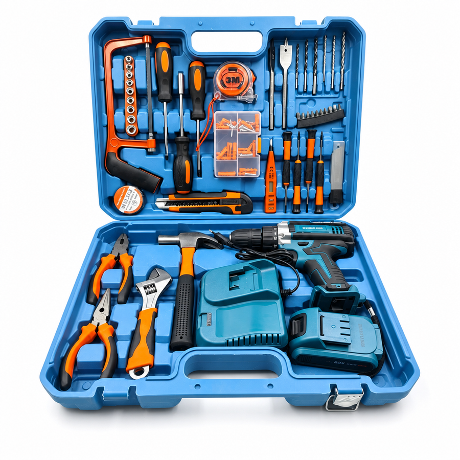 Trusa Unelte Completa cu Bormasina Electrica 13mm 500W Accesorii Bricolaj - detaliu produs