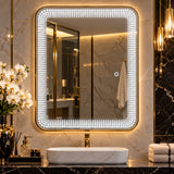 Oglindă LED Premium 60 × 80 cm, Iluminare 3000K / 4000K / 6500K, Control Touch, - detaliu produs