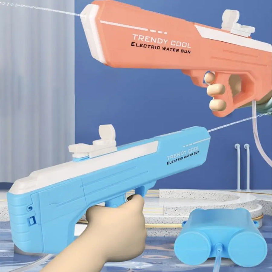 Pistol Electric cu Apa pentru Copii Albastru Jet Continuu Rezervor Extern 3+ Ani - imagine principala