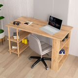 RESIGILAT - Birou de studiu cu raft dublu, MDF si lemn masiv, 120x60 cm