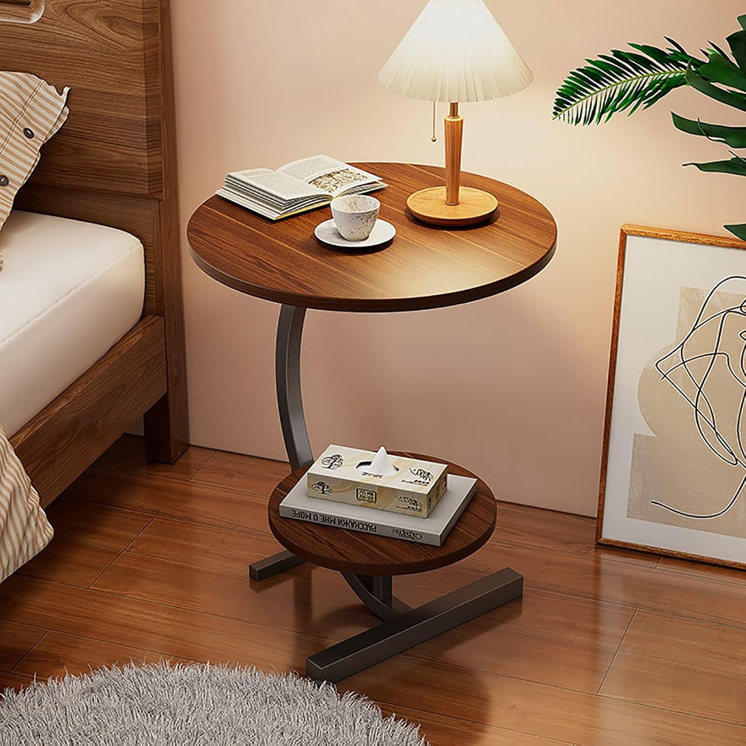 RESIGILAT - Masuta de cafea pentru living, design nordic, elegant, 62x40cm