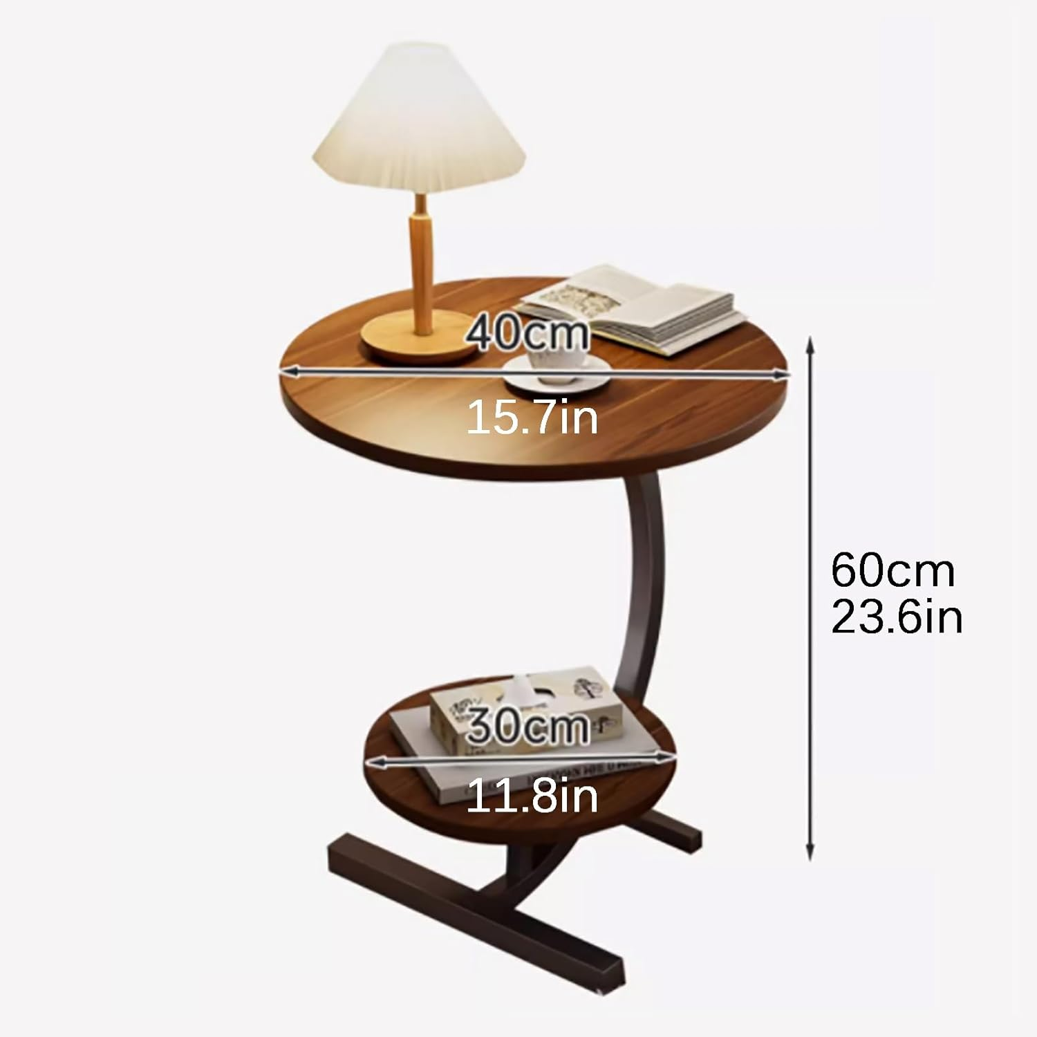 RESIGILAT - Masuta de cafea pentru living, design nordic, elegant, 62x40cm