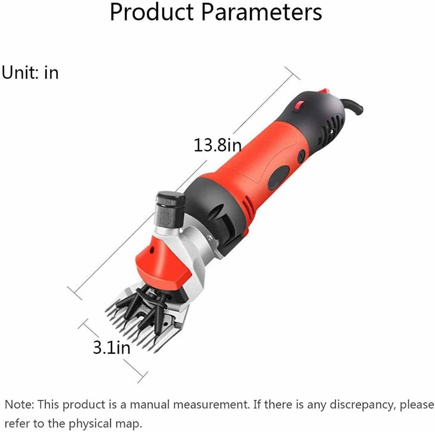 Aparat electric profesional pentru tuns oile, 6 viteze, 900 W, 13 dinti