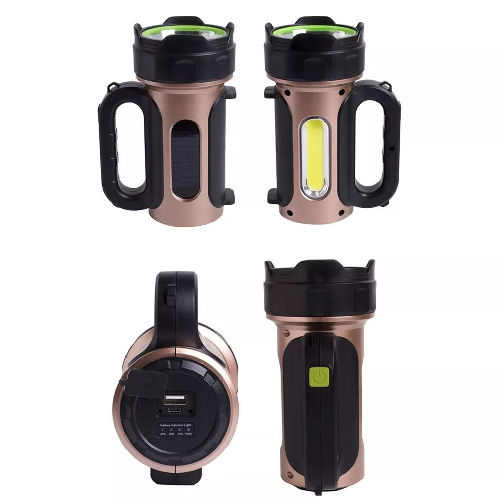 Lanterna Solara T93, 30W, LED frontal si lateral, Raza iluminare 500 m, putere 30 w, Stroboscop