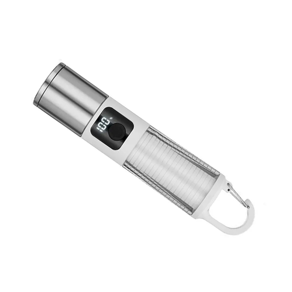 Lanterna LED telescopica, cu display si carlig de prindere, incarcare USB Type-C, CB-005