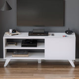 Comoda TV Bofigo Malta alba, in living modern cu TV