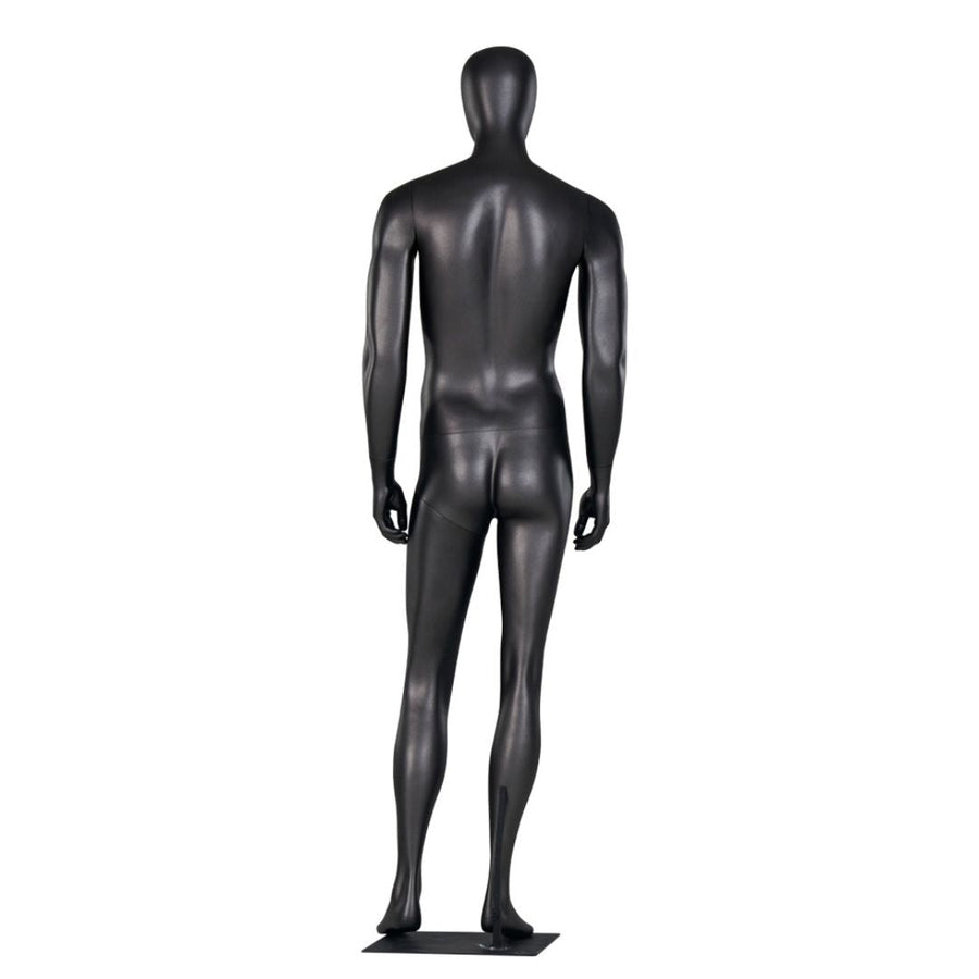 Manechin vitrina full body din fibra de sticla – model barbat sau femeie, cu cap tip ou si baza metalica