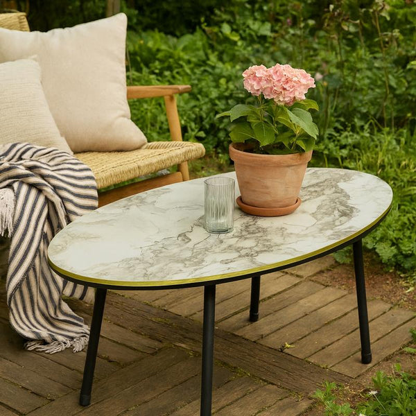 Masa de cafea moderna 90x50x42 cm MDF cu picioare metalice