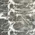 Tapet 3D caramida model gri cu alb auto-adeziv pentru interior, 70 x 77 cm